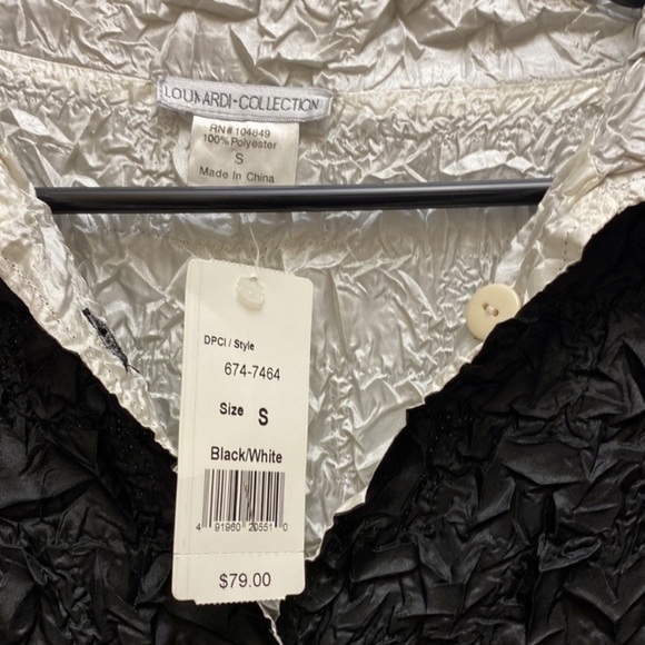 Lou Nardi NWT Y2K designer woman's lightweight size small button up jacket coat - Picture 7 of 7